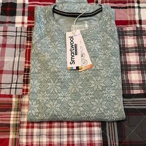 Smartwool Women's Patterned Light Green Crewneck Sweater